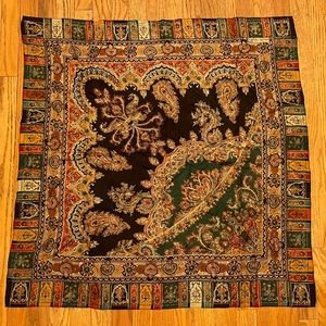 Ralph Lauren Bold Patterned Silk Scarf